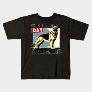 Its Beautiful Day To Save Animals Kids T-Shirt